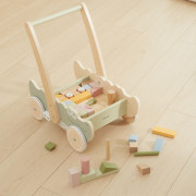 Dřevěné vozítko s kostkami Viga