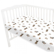 Prostěradlo do postýlky 120 x 60 cm, bavlna Miminu