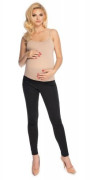 Těhotenské kalhoty s pružným pásem - Černé Be MaaMaa