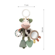 Závěsná senzorická hračka na kočárek a postýlku pro miminka 0 m+ Cow Bingo BabyOno