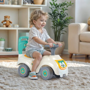 Odrážedlo auto s opěradlem Bílé