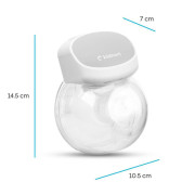 Odsávačka mateřského mléka Gledelig bílá Kidnort