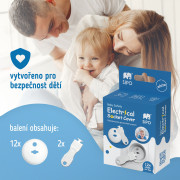 Ochranné kryty na elektrické zásuvky set 12 ks + 2x klíče Sipo