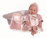 Mrkací a čůrající realistická panenka celovinylovým tělem Mia 50417 Antonio Juan