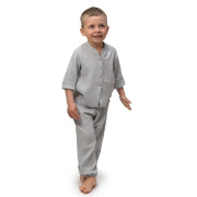 Dětské mušelínové kalhoty Luca Dove Grey Esito