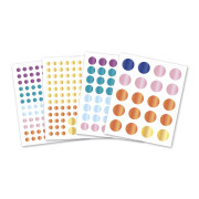 My arts&crafts Mini Třpytivé kulaté nálepky Tygr a kamarádi od 3 let Janod