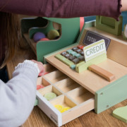 Playful Wood dřevěná pokladna 17 ks 