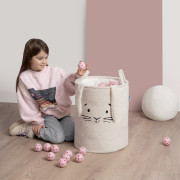 Koš na hračky Premium Bouclé se šňůrkou 43 l Sipo