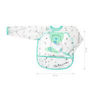 Dětský bryndák s rukávky a kapsičkou Akuku Méďa