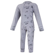 Overal smyk DR TISK lemy Outlast® - šedý melír/šedý melír mývalové