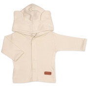 Bavlněná souprava pro miminko do porodnice 6D Made with love béžová Baby Nellys Vel. 56