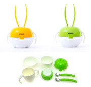 Jídelní set plast králík 24m+ Baby Monsters