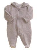 Dětský teplákový overal/kombinéza šedý melír MKcool