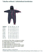 Rostoucí softshellová kombinéza s fleecem Shell pink Esito