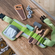 Playful Wood dřevěný opasek s nářadím 11 ks