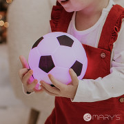 LED silikonová noční lampička Rgb, měkká s pumpičkou - fotbalový míč Mary's 