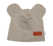 Bavlněná souprava pro miminko do porodnice Made with love, tm. béžová Baby Nellys