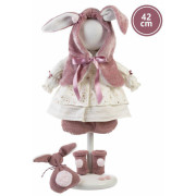 Realistická panenka Julia se zvuky a měkkým látkovým tělem 42 cm Llorens