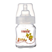 Kojenecká láhev skleněná se širokým hrdlem 120 ml Farlin 