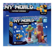Magnetická stavebnice Minecraft Diamond Lava TNT 87 ks