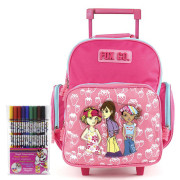 Školní batoh Cool trolley set - Fox Co. - růžový