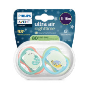 Šidítko Ultra air noční 6-18 m chlapec, 2 ks Philips Avent