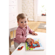 Dřevěné vkládací puzzle Požárníci Haba