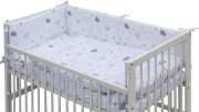 Dětská postýlka bílá s kompletní výbavou 120 x 60 cm Krena Scarlett