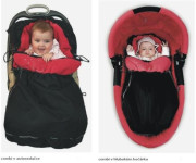 Fusak Combi DELUXE zimní 3v1 Emitex ČERNÝ + LIMETKA + RUKÁVNÍK ZDARMA