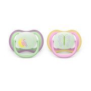 Šidítko Ultra air noční 6-18 m dívka, 2 ks Philips Avent