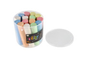 Křídy barevné chodníkové 15 ks v kyblíku