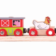 Vláček farma + 3 koleje Bigjigs Rail