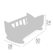 Dřevěná kolébka pro panenky Tulipe DeCuevas 