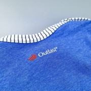 Body tenké KR obrázek Outlast® UV 50+ Modrý melír/pruh bíločerný