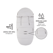 Set zimní fusak Comfy 4 v 1 + rukavice na kočárek Furry Petite & Mars