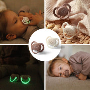 Dudlíky silikonové symetrické 18 m+, 2 ks BabyOno