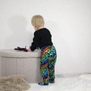 Dětské legíny Street graffiti - černé Esito