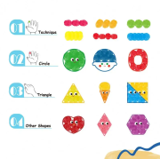 Malování prstovými barvami Level 2 Umělec 30 listů