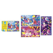 Kreativní sada Pěnové nálepky a svítící písek Janod