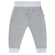 2-dílná bavlněná souprava New Baby Funny bílo-šedá