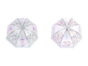 Dívčí průhledný vystřelovací deštník jednorožec modrá