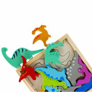 Dřevěné puzzle dinosaurus