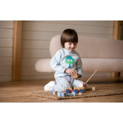 Autojeřáb s magnetem - dřevěná skládačka 14 dílů Cubika