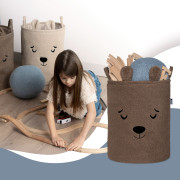 Koš na hračky Premium Bouclé se šňůrkou 43 l Sipo