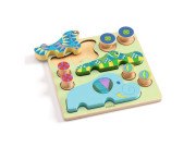 Vkládací puzzle Zvířátková autíčka Djeco