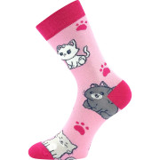 Ponožky dětské Kaito s obrázky dívčí mix F (3 páry)