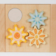 Dřevěná multifunknčí kostka Safari Montessori Baby Mix