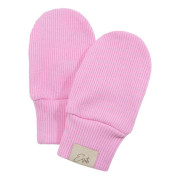 Kojenecké rukavice žebrované Color Pink Esito