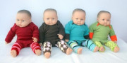 Manymonths body/tričko merino SV. RŮŽOVÉ vel. 3-6/9 měsíců (62-74)