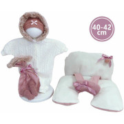 Realistická panenka miminko se zvuky a měkkým látkovým tělem Llorens 